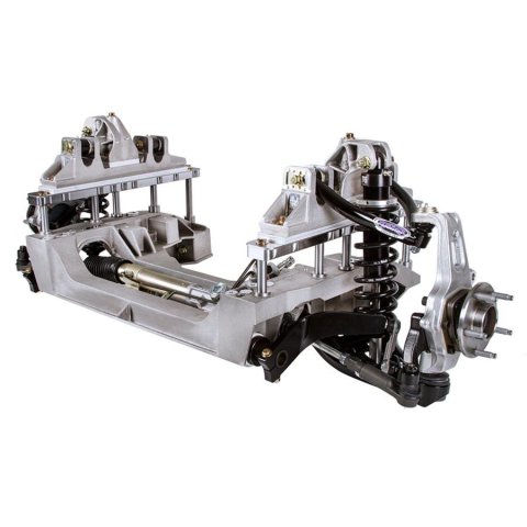Detroit Speed Aluma-Frame Front Suspension Packages 032050DS Package, Aluma-Frame, Aluminum/Steel, Natural/Black, Power Rack, Ford, Kit thumbnail 3