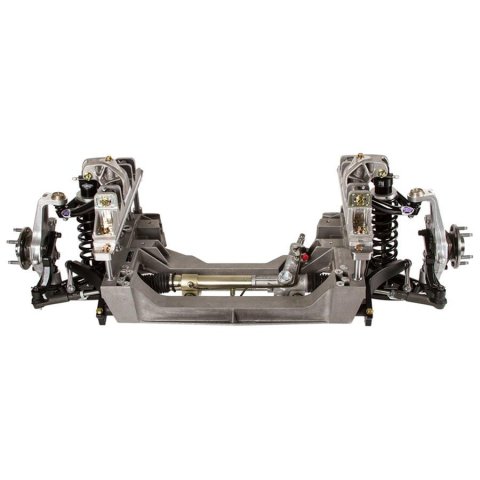 Detroit Speed Aluma-Frame Front Suspension Packages 032050DS Package, Aluma-Frame, Aluminum/Steel, Natural/Black, Power Rack, Ford, Kit thumbnail 4
