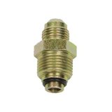 Detroit Speed Power Steering Gear Fittings 090202LDS Fittings, Straight, Steel, Zinc Plated, M8 x 1.5 Male Thread Inverted Flare, -6 AN Male AN, Chevrolet, Pontiac, Each thumbnail 2