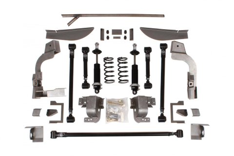 Detroit Speed QUADRALink Rear Suspension Kits 041712-SADS Four Link Kit, Single Adjustable Coilovers, 1970-81 Chevy Camaro, No Axle Brackets, Kit