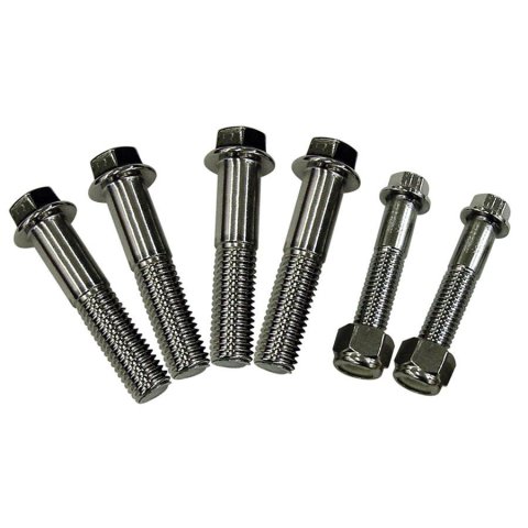Detroit Speed Body Mount Hardware Kits 010803DS Hardware, Stainless Steel, Polished, Buick, Chevy, Oldsmobile, Pontiac, Kit