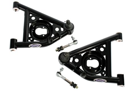 Detroit Speed Lower Control Arm Kits for 1982-1992 CAMARO, FIREBIRD - 031209DS Arms, Tubular, Ball Joints Included, Steel, Black Powdercoated, Chevy, Pontiac, Front Left Lower, Front Right Lower, Pair