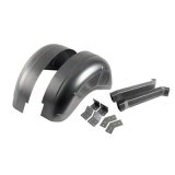 Detroit Speed Mini-Tubs 040405DS Wheelhouses, Deep, Mini-tub Design, Steel, Natural, Rear Inner, Ford, Pair thumbnail 2