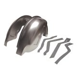 Detroit Speed Mini-Tubs 040403DS Mini Tubs, Steel, Natural, Rear, Chevy, Pontiac, Pair thumbnail 1