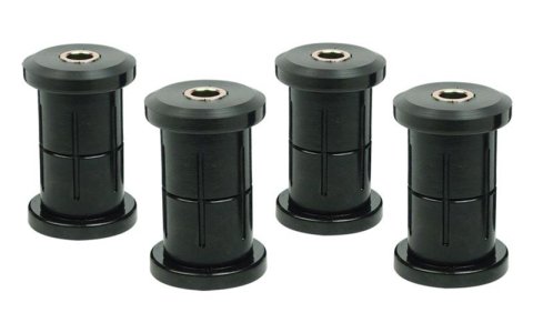 Detroit Speed Leaf Spring Bushings 041503DS Bushing, Delrin, Black, Buick, Chevy, Oldsmobile, Pontiac, Kit