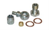 Detroit Speed Banjo Pressure Fittings 091801DS Power Steering Fittings, Fittings, 90 degree, Steel, Zinc Plated, M16 x 1.5, -6 AN Hose End, for Hoses Only, Each thumbnail 2