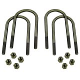 Detroit Speed U-Bolt Kits 040701DS U-Bolt, Leaf Spring, Round Style, .50 in. Diameter, 3.0 in. Width, 7.0 in. Length, Set of 4 thumbnail 1