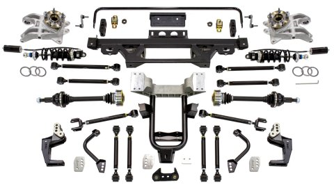 Detroit Speed DECAlink Rear Suspension Kits 041740-DRDS Packages, Kits, Double Adjustable Monotube with Reservoir, Springs, Sway Bar, Black, Chevrolet, Kit