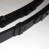 Detroit Speed Leaf Springs 040101PDS Lowering Springs, Springs, Rear, 2.00 in. Lowered Range, Black, Rubber Bushings, Buick, Chevrolet, Oldsmobile, Pontiac, Pair thumbnail 1
