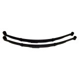 Detroit Speed Leaf Springs 040101PDS Lowering Springs, Springs, Rear, 2.00 in. Lowered Range, Black, Rubber Bushings, Buick, Chevrolet, Oldsmobile, Pontiac, Pair thumbnail 2