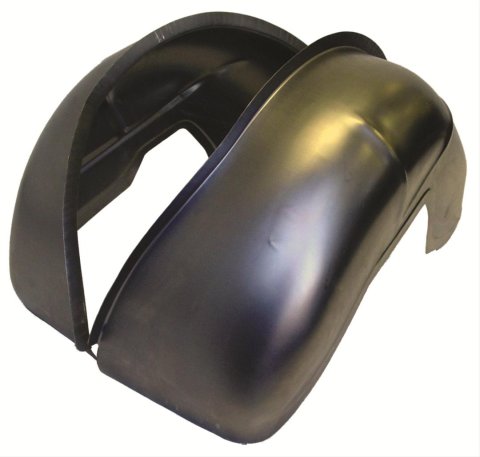 Detroit Speed Mini-Tubs 040402DS Wheelhouses, Deep, Mini-tub Design, Steel, Natural, Rear Inner, Buick, Chevy, Oldsmobile, Pontiac, Pair