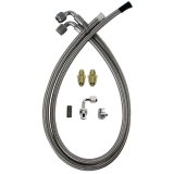Detroit Speed Power Steering Hose Kits for 1982-1992 CAMARO, FIREBIRD - 091201DS Hoses, Braided Stainless Steel, Natural, Kit thumbnail 1
