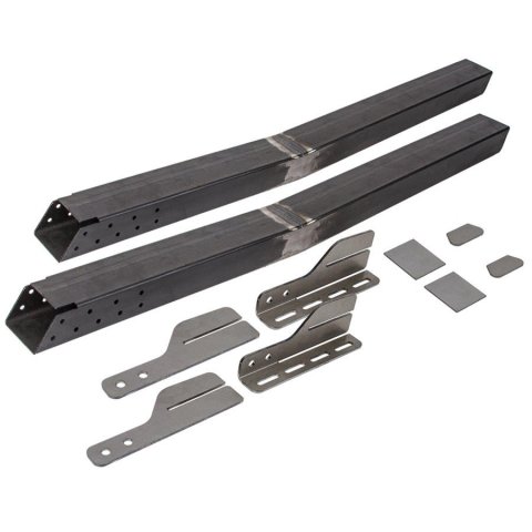 Detroit Speed Weld-On Subframe Connectors 010104DS Connectors, Weld-on, Steel, Natural, Chevy, Kit