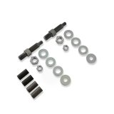 Detroit Speed Track Bar Relocation Brackets 040118DS Bracket, Adjustable, Bolt-On, Steel, Black Powdercoated, Chevrolet, GMC, Kit thumbnail 6