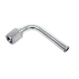 Detroit Speed Power Steering Pump Fittings 091602DS Fittings, Return Line End Fitting, 90 degree, Steel, Zinc Plated, -6 AN Nipple, 1/4 in. Female NPT, Each thumbnail 2