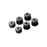 Detroit Speed Body Mounts 010201DS Mount Bushings, Aluminum, Black, 1/2 in. Lowered Height, Chevy, Pontiac, Kit thumbnail 1