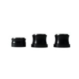 Detroit Speed Body Mounts 010201DS Mount Bushings, Aluminum, Black, 1/2 in. Lowered Height, Chevy, Pontiac, Kit thumbnail 2