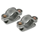 Detroit Speed Adjustable Leaf Spring Pads 040201DS Perches, Steel, 3 in. Diameter Axle Housing, 2 1/2 in. Width, Universal, Pair thumbnail 2