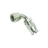 Detroit Speed Power Steering Pump Fittings 091902DS Fittings, 90 degree, Steel, Zinc Plated, -6 AN Hose End, -6 AN Female Threads Hose End Adapter Size, Saginaw P Male Pressure, Each thumbnail 2