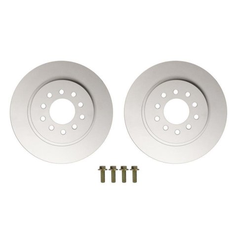Detroit Speed Brake Rotors 050403DS Rotors, Solid Surface, Iron, Natural, Front, Chevy, GMC, for SpeedMAX Kits, Pair