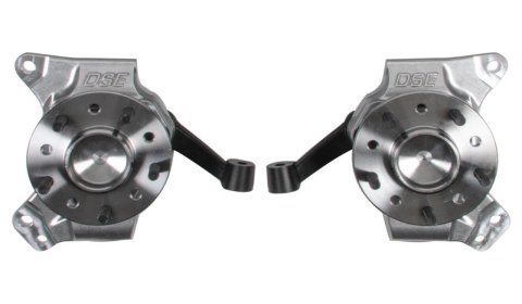 Detroit Speed Drop Spindle Kits 032090DS Spindles, Drop, 2.50 in. Drop, Includes GMT800 Style Hub Bearings, 5 x 5 in./5 x 4.75 in. Bolt Patterns, Forged Aluminum, Chevy, GMC, Kit