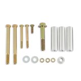 Detroit Speed Power Steering Pump Brackets 092105DS Brackets, Cylinder Head Mount, Billet Aluminum/Steel, Black/Natural, Ford, without A/C, Kit thumbnail 2