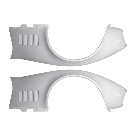 Detroit Speed Corvette Fender Flares for 1968-1972 CORVETTE - 010113DS Flares, Fiberglass, Front/Rear, White, Corvette, Kit