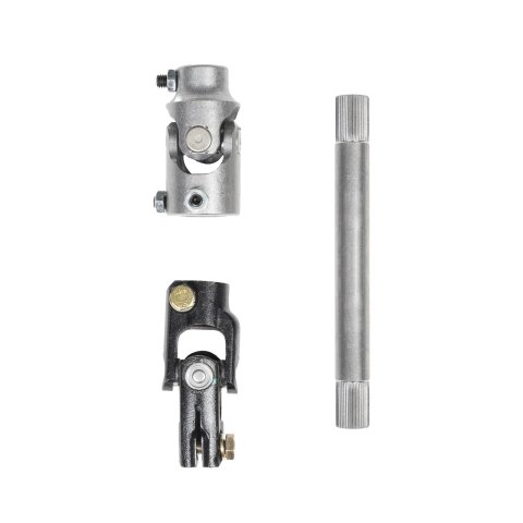Detroit Speed Steering Shafts 092537DS Shaft, Steel, 3/4 in. 36-Spline Shaft, U-Joints, Chevy, Pontiac, Each