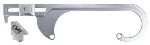 CVR Billet Throttle Linkage Brackets 64150CL Cable Bracket, 4150 Series Carburetor, Aluminum, Clear Anodized, Universal, Each thumbnail 1