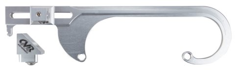 CVR Billet Throttle Linkage Brackets 64150CL Cable Bracket, 4150 Series Carburetor, Aluminum, Clear Anodized, Universal, Each thumbnail 2