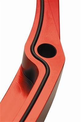 CVR Timing Covers TC2350R Cover, 2-piece, Billet Aluminum, Red Anodized, Bolts, Gaskets, Chevy, V6, V8 Small Block, Kit