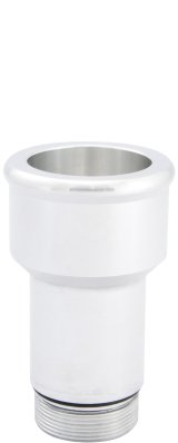 CVR Water Pump and Thermostat Fittings 8175CL Fitting, Adapter, Straight Cut to Hose Barb, Straight, Billet Aluminum, Clear Anodized, 1 3/16 in., 1 3/4 in. Hose Barb, Each thumbnail 2