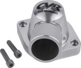 CVR Thermostat Housings TSH5CL Water Neck, 90 degree, 1.50 in. Hose Barb, Billet Aluminum, Clear Anodized, Buick, Chevy, GMC, Pontiac, Small Block LS, Each thumbnail 1