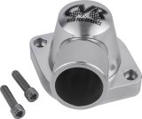CVR Thermostat Housings TSH5CL Water Neck, 90 degree, 1.50 in. Hose Barb, Billet Aluminum, Clear Anodized, Buick, Chevy, GMC, Pontiac, Small Block LS, Each thumbnail 2