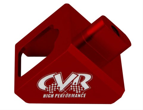 CVR Passing Gear Cable Brackets 641R Bracket, Aluminum, Red Anodized, Each thumbnail 1