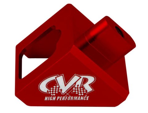 CVR Passing Gear Cable Brackets 641R Bracket, Aluminum, Red Anodized, Each thumbnail 2