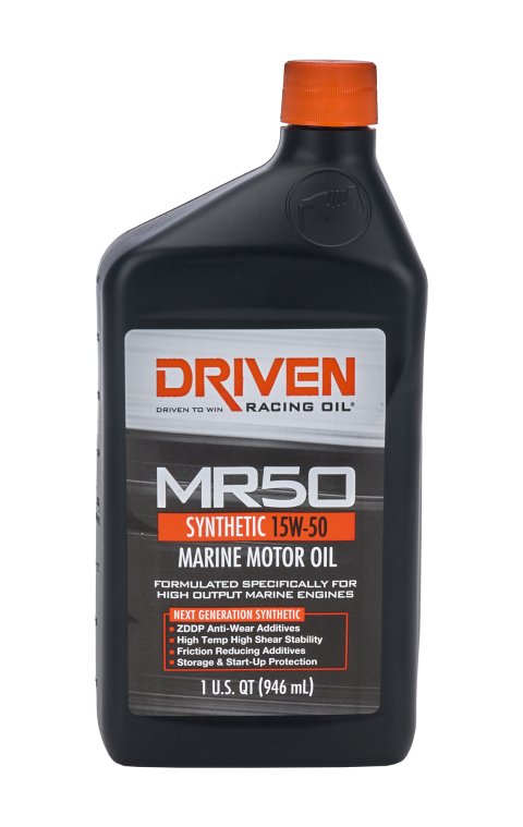 15w50 Driven Racing Oil MR50 Marine High Performance Motor 02606 Engine Oil, Performance, Synthetic, 15W50, 1 qt., Each thumbnail 2
