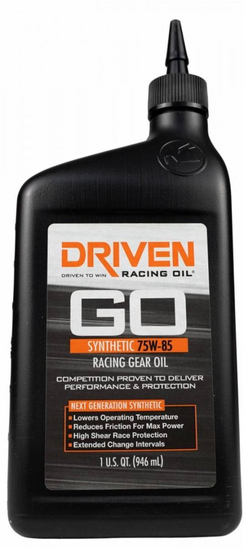 75W85 Driven Racing Oil Super Speedway Synthetic Gear 00830 Oil, Speedway, Racing, Synthetic, 75W85, 1 Quart, Each thumbnail 1