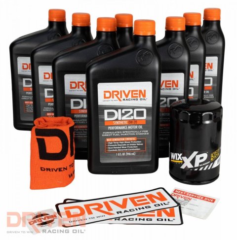 Driven Racing Oil Change Kits 20825K Engine Kits, Canister Filter, 0W20, Synthetic, 8 qts., Designed for GM Truck Engines, Chevrolet, 5.3L/6.2L Gen V, Kit thumbnail 1
