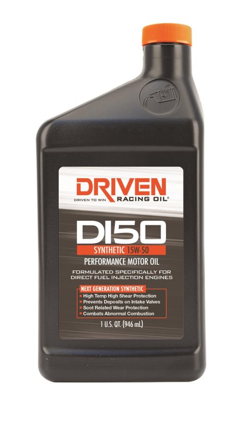 15w50 Driven Racing Oil DI Synthetic Motor 18506 Engine Oil, Synthetic, DI50 Direct Injection, 15W50, 1 Quart, Each thumbnail 1