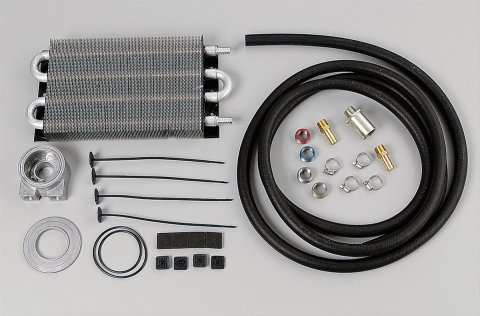Perma-Cool Engine Oil Coolers 10189 Fluid Cooler, Engine, Tube and Fin, Aluminum, Natural, 7 in. x 14 in. x 1 1/2 in., Kit thumbnail 1
