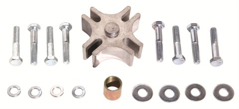 Perma-Cool Mechanical Fan Spacers 24100 Spacer, Aluminum, Natural, 1 in. Thick, 5/8 in. Pilot, Kit thumbnail 2