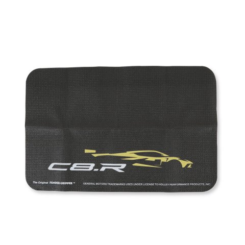 Fender Gripper Covers FG2081 Covers, Gripper, Black, Nylon Mesh, Foam Non Slip Backing, C8.R With Corvette Image, Logo, Chevy, Each thumbnail 3