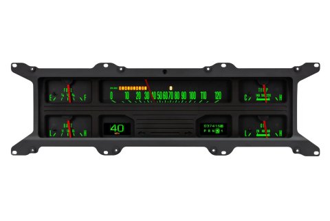 Dakota Digital RTX Direct-Fit Gauge Kits for 1967-1972 F-100, F-250, F-350 - RTX-67F-PU-X Kit, Direct Fit, RTX, Analog/Digital, Black Face, White/Multicolor Illuminated Numbers, Orange Pointer, Ford, Kit thumbnail 4
