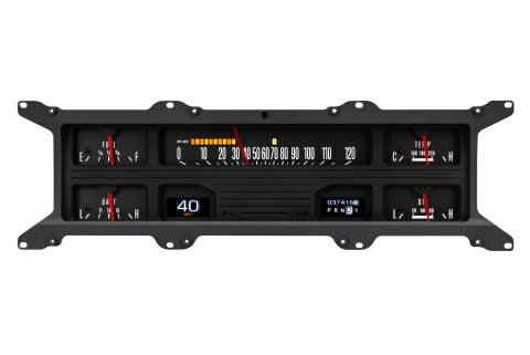 Dakota Digital RTX Direct-Fit Gauge Kits for 1967-1972 F-100, F-250, F-350 - RTX-67F-PU-X Kit, Direct Fit, RTX, Analog/Digital, Black Face, White/Multicolor Illuminated Numbers, Orange Pointer, Ford, Kit thumbnail 6