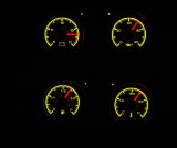 Dakota Digital HDX Direct-Fit Analog Gauge Systems HDX-73C-PU-K Kit, Direct Fit, HDX, Analog/Digital, Black Face, White/Multicolor Illuminated Numbers, White/Multicolor Illuminated Pointer, Chevy, Kit thumbnail 1