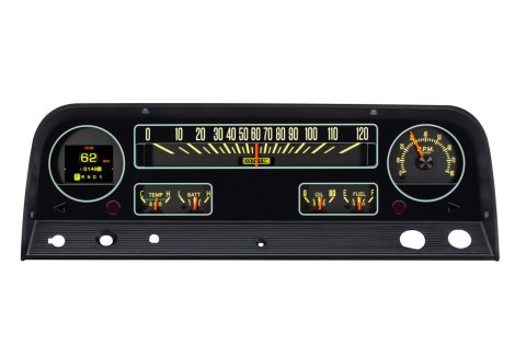Dakota Digital RTX Direct-Fit Gauge Kits RTX-64C-PU-X Kit, Direct Fit, RTX, Analog/Digital, Black Face, White/Multicolor Illuminated Numbers, Orange Pointer, Chevy, Kit thumbnail 1