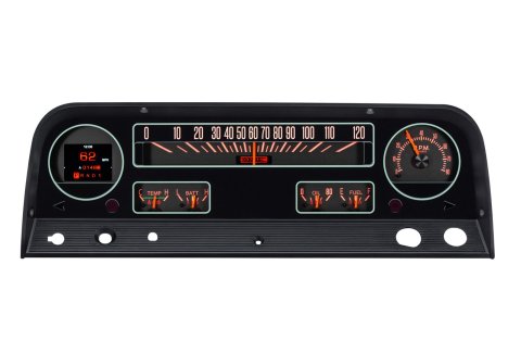Dakota Digital RTX Direct-Fit Gauge Kits RTX-64C-PU-X Kit, Direct Fit, RTX, Analog/Digital, Black Face, White/Multicolor Illuminated Numbers, Orange Pointer, Chevy, Kit thumbnail 5