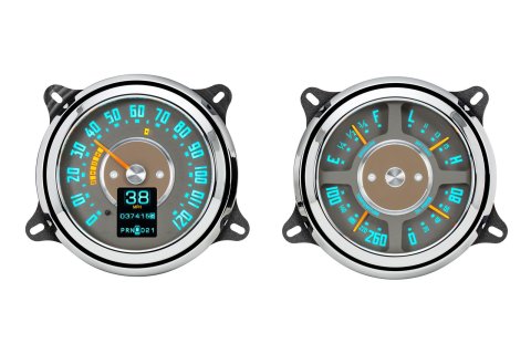 Dakota Digital RTX Direct-Fit Gauge Kits RTX-47C-PU-X Kit, Direct Fit, RTX, Analog/Digital, Black Face, White/Multicolor Illuminated Numbers, Orange Pointer, for 5.2 in. Hole, Chevy, GMC, Kit thumbnail 6