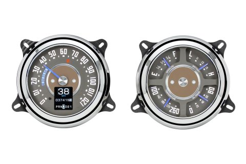 Dakota Digital RTX Direct-Fit Gauge Kits RTX-47C-PU-X Kit, Direct Fit, RTX, Analog/Digital, Black Face, White/Multicolor Illuminated Numbers, Orange Pointer, for 5.2 in. Hole, Chevy, GMC, Kit thumbnail 7